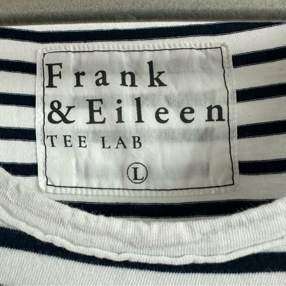 Frank & Eileen Tee Lab Sleeveless Striped Maxi/Midi Dress Navy & White - Picture 4 of 10